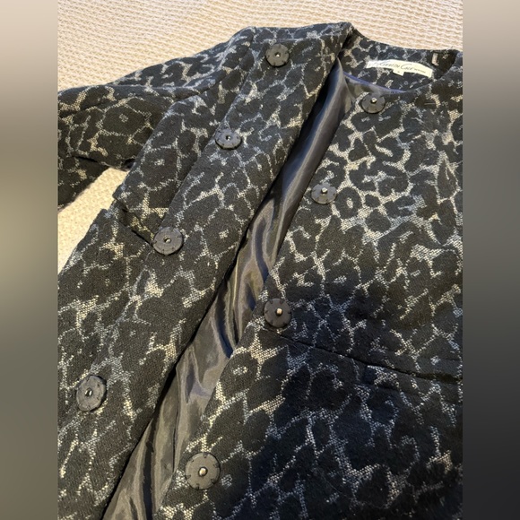 Vintage Kenneth Cole New York Wool Blend Leopard Print Coat - Picture 6 of 12